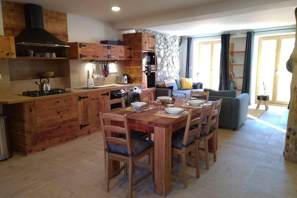 Le Grand PIerron Clarée Valley cosy apartment in mountain, 6p Val-des-Prés Exterior foto